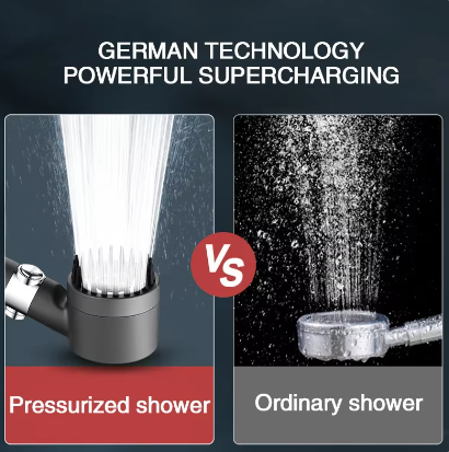 3 Mode Pressurized Shower head