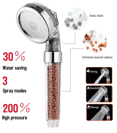 3 Functions Shower Head